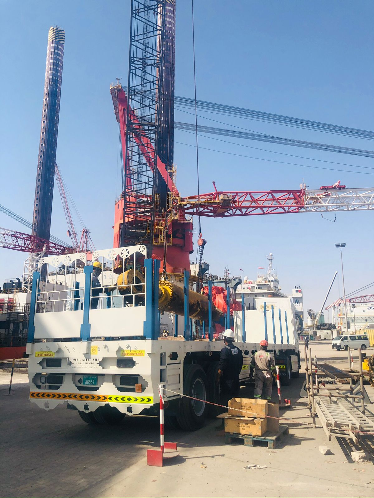 Lowbed Trailer for Heavy Equipment Movement - Focus Global Cargo Transport UAE fleet