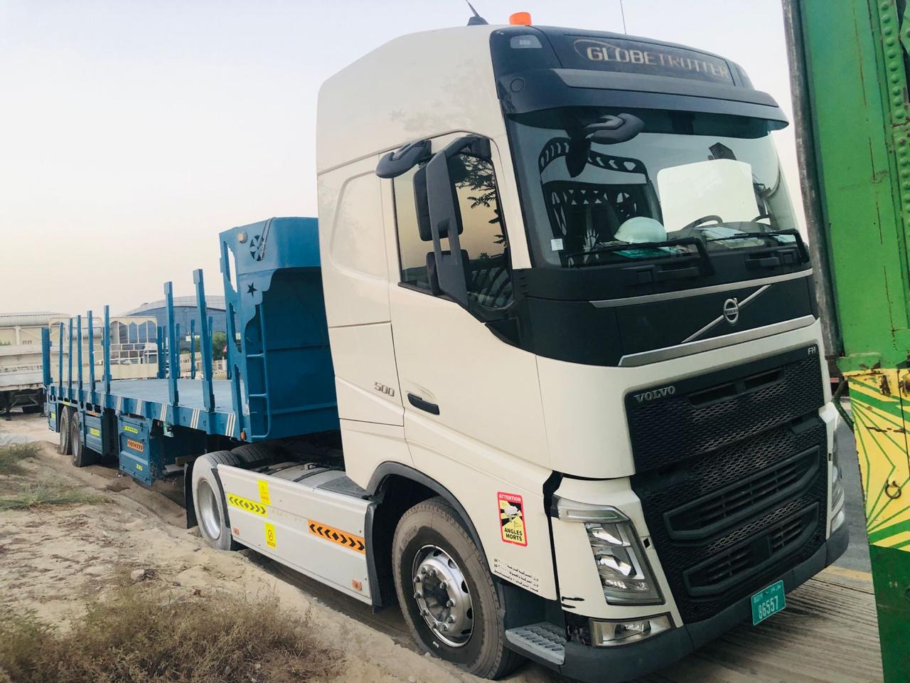 Lowbed Trailer for Heavy Equipment Movement - Focus Global Cargo Transport UAE fleet