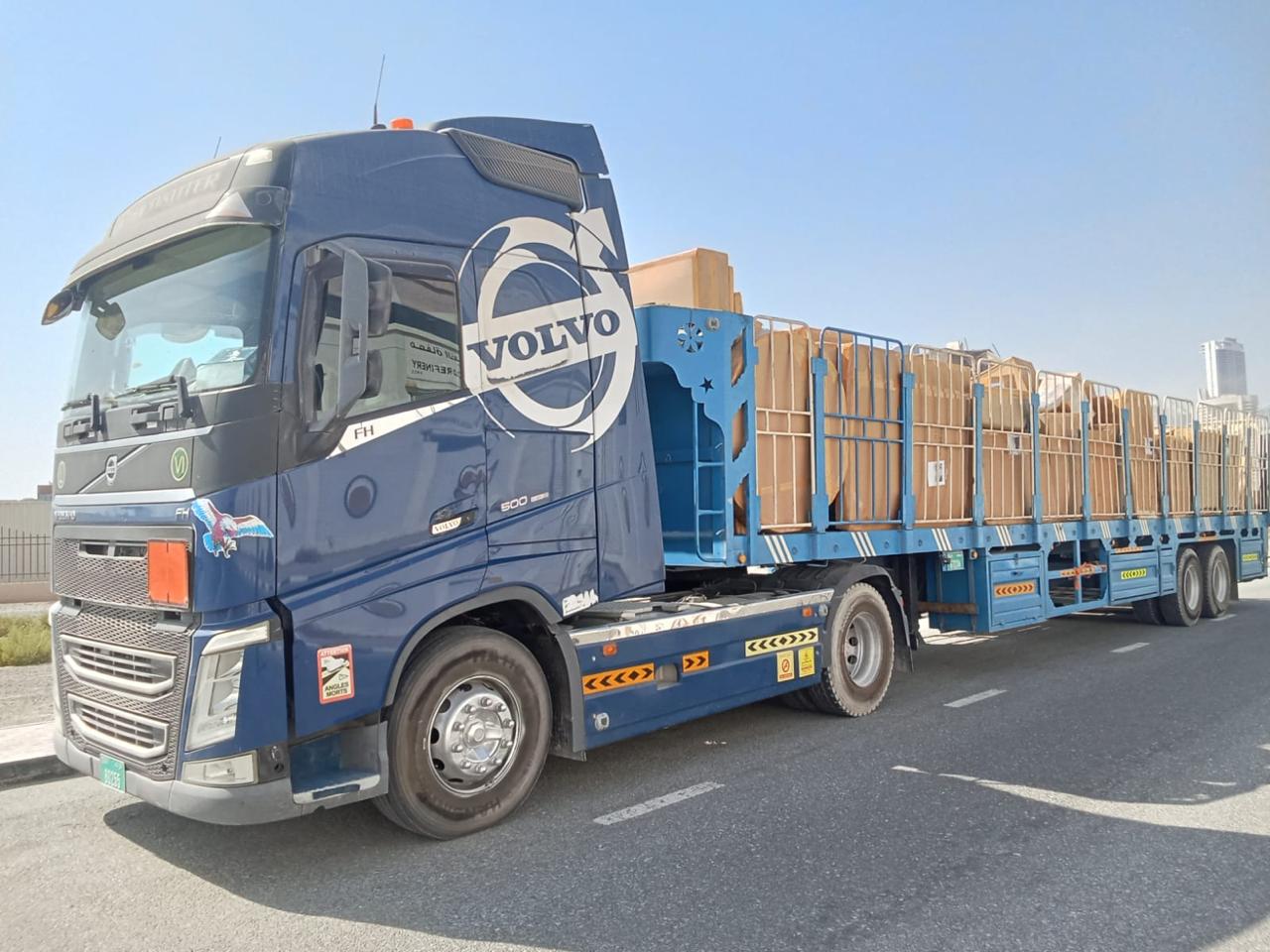 Lowbed Trailer for Heavy Equipment Movement - Focus Global Cargo Transport UAE fleet
