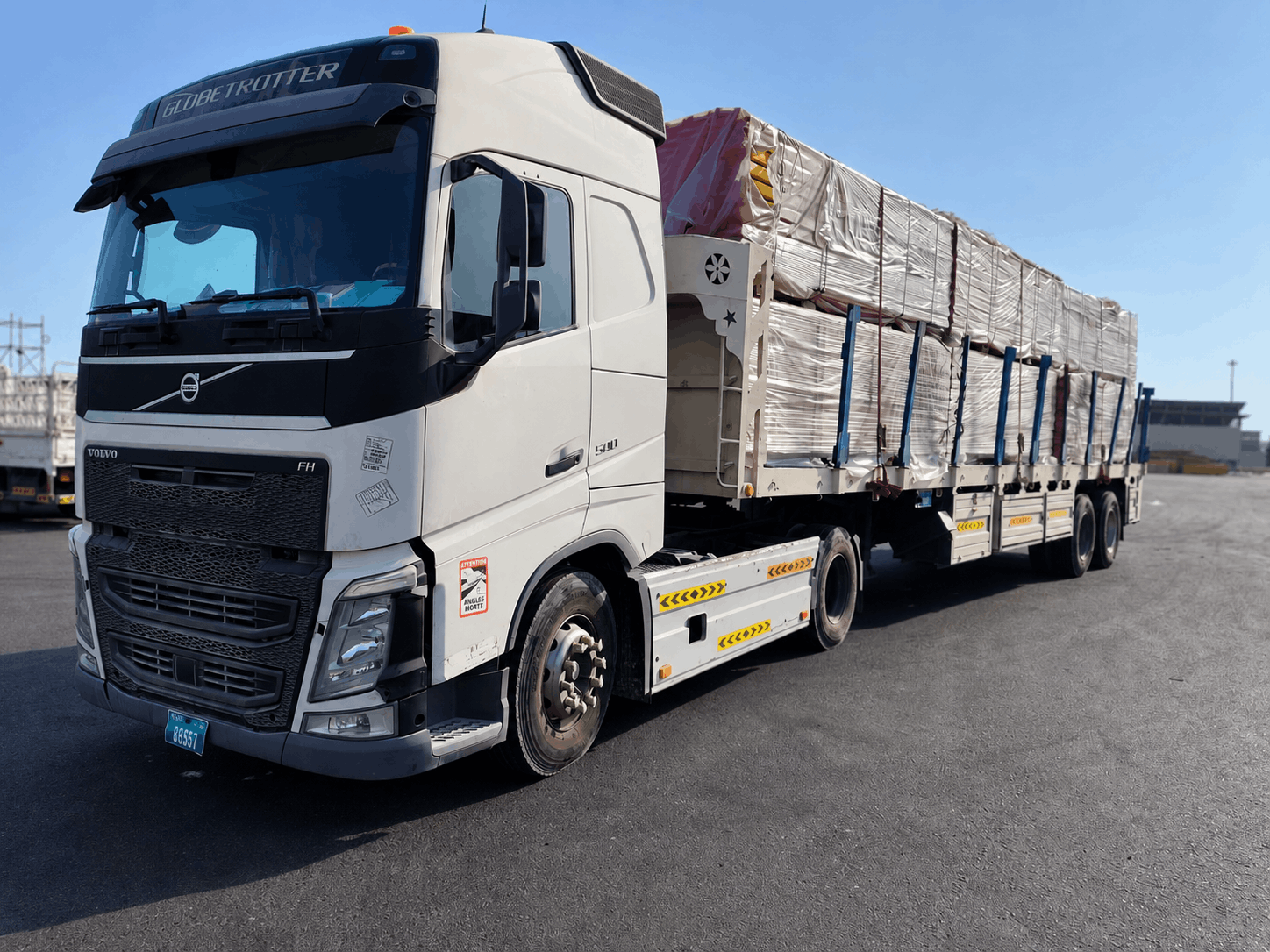 Flatbed Truck - Focus Global UAE transport fleet